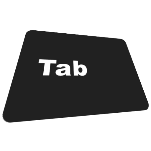 A picture of the keyboard key tab